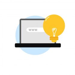 laptop-computer-bulb-icon-vector